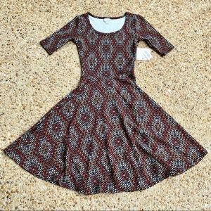 NWT LuLaRoe Nicole Short Sleeve Dress Size XS